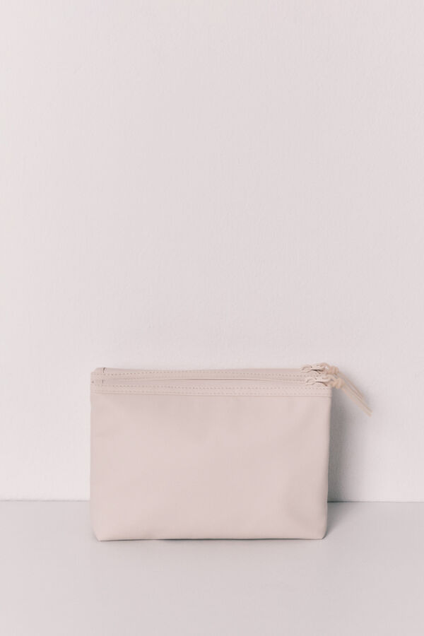 Women'secret Neceser mediano cartera doble blanco marfil