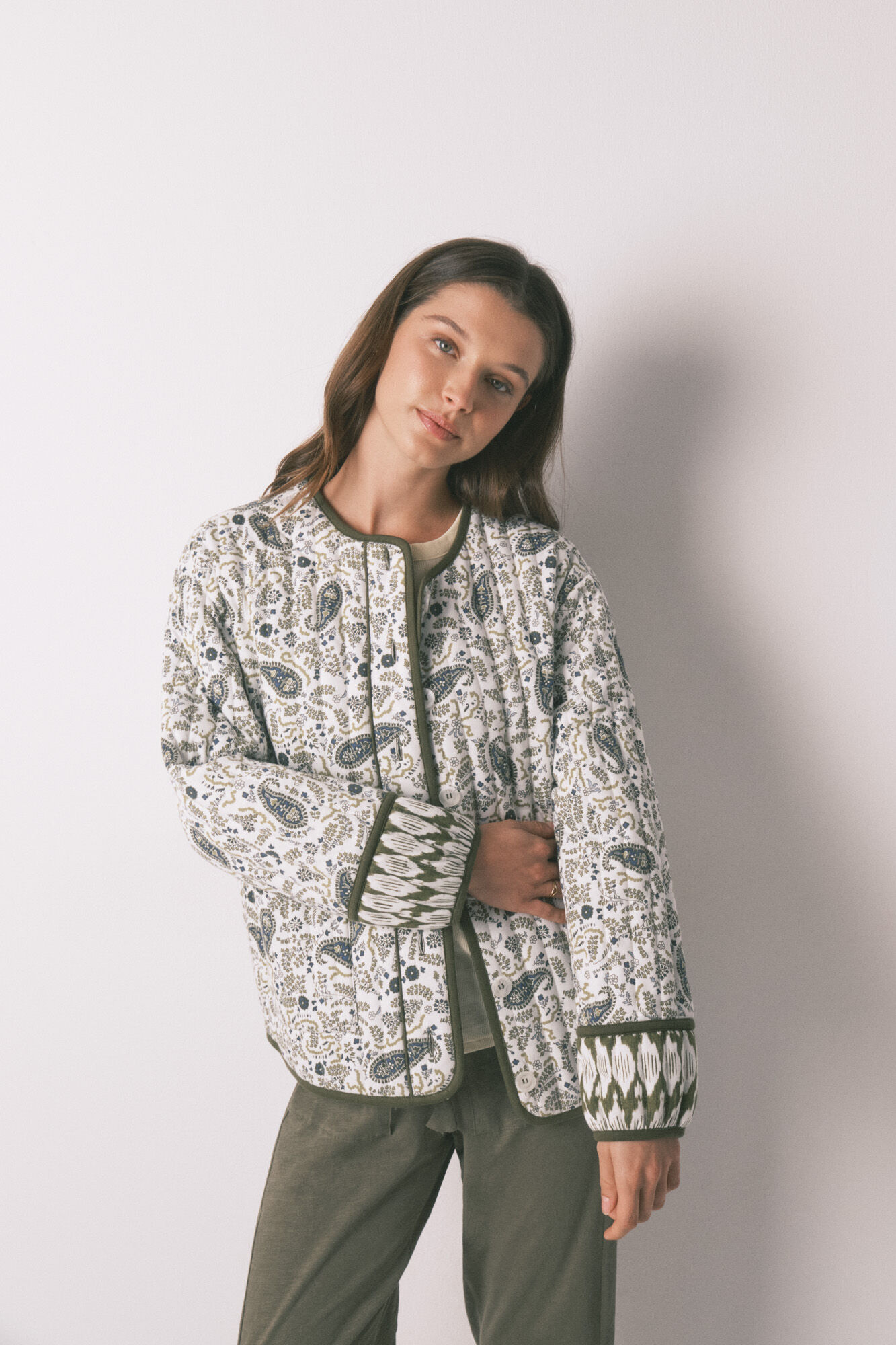 Women'secret Chamarra acolchada estampado Paisley