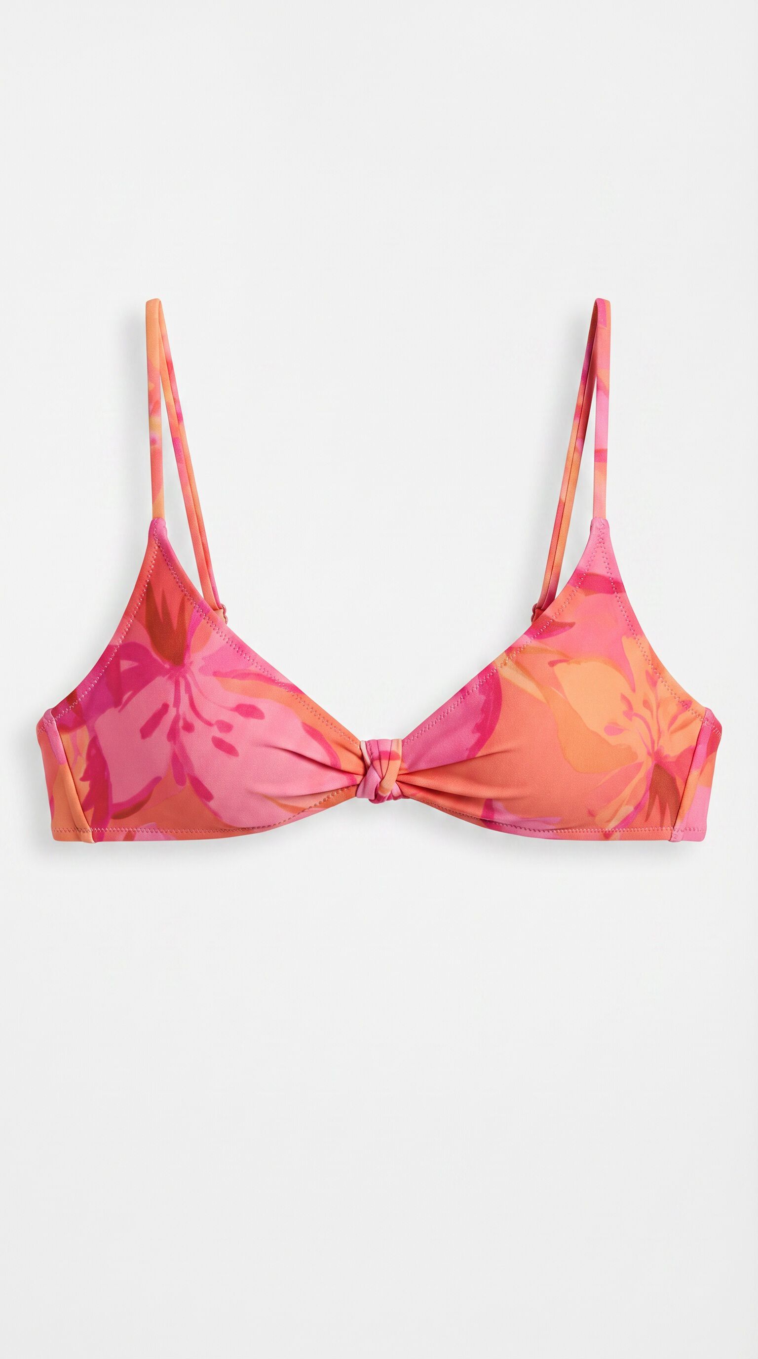 Women'secret Traje de ba&ntilde;o bikini triangular de malla con estampado maxi floral