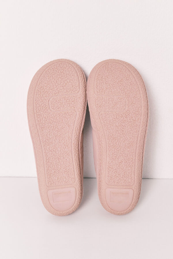 Women'secret Pantuflas acolchadas rosa nude