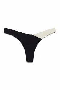 Women'secret Panty bikini tanga color block B&W
