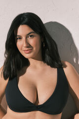 Women'secret Top bikini halter de capacidad negro negro