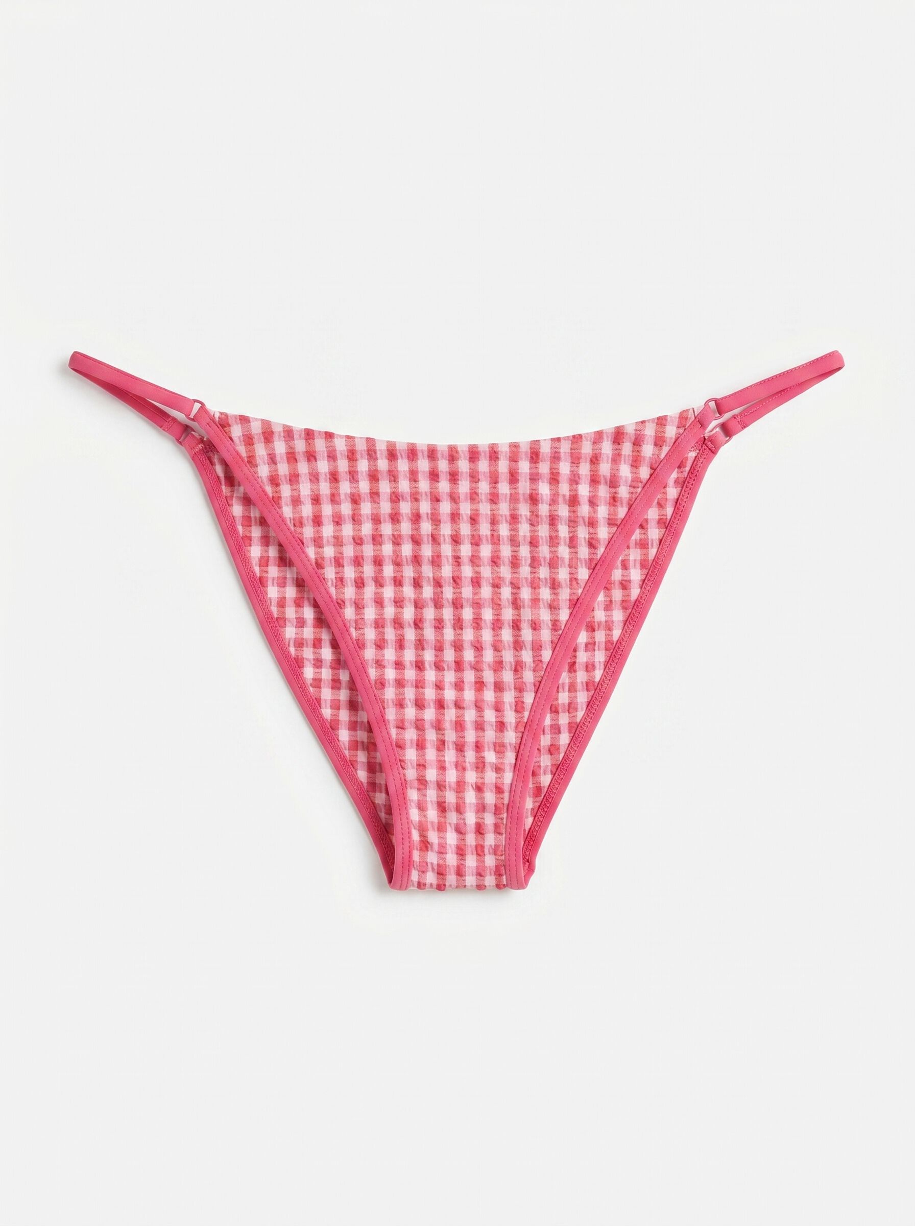 Women'secret Panty de bikini brasile&ntilde;o efecto U vichy rosa
