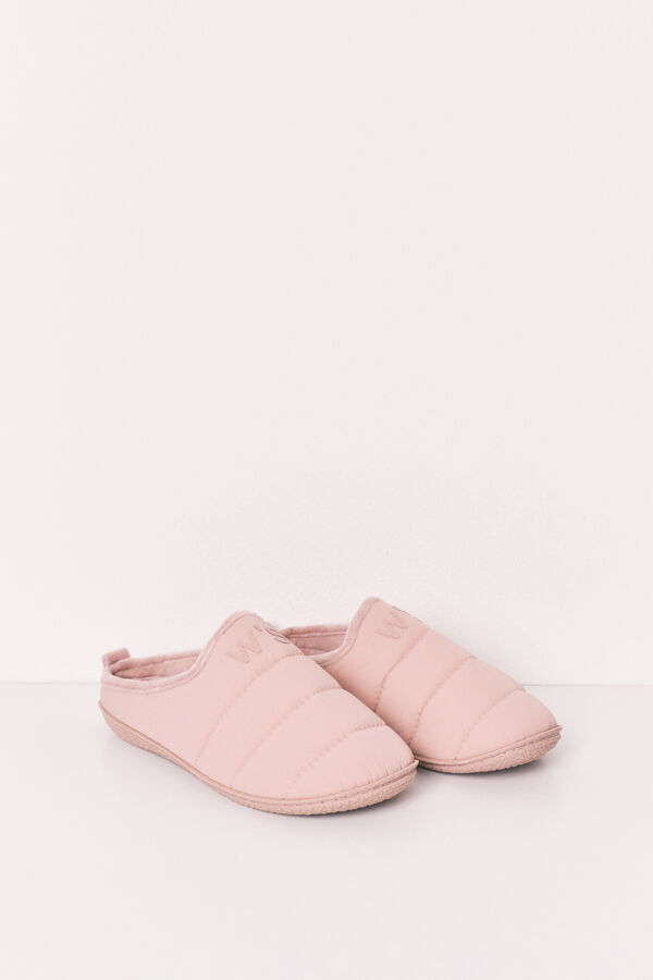 Women'secret Pantuflas acolchadas rosa nude