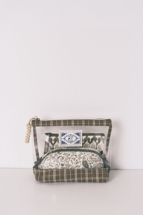 Women'secret Pack 3 neceseres estampado verde kaki