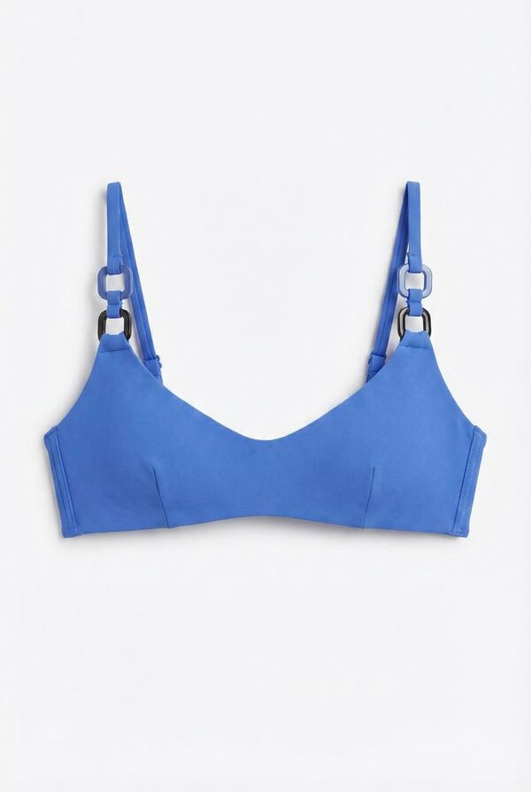 Women'secret Top bikini con varilla interna azul azul