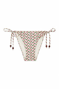 Women'secret Panty de bikini cl&aacute;sica de tira con estampado geom&eacute;trico