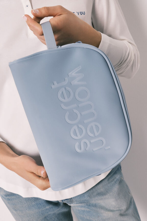 Women'secret Neceser mediano doble cierre azul azul