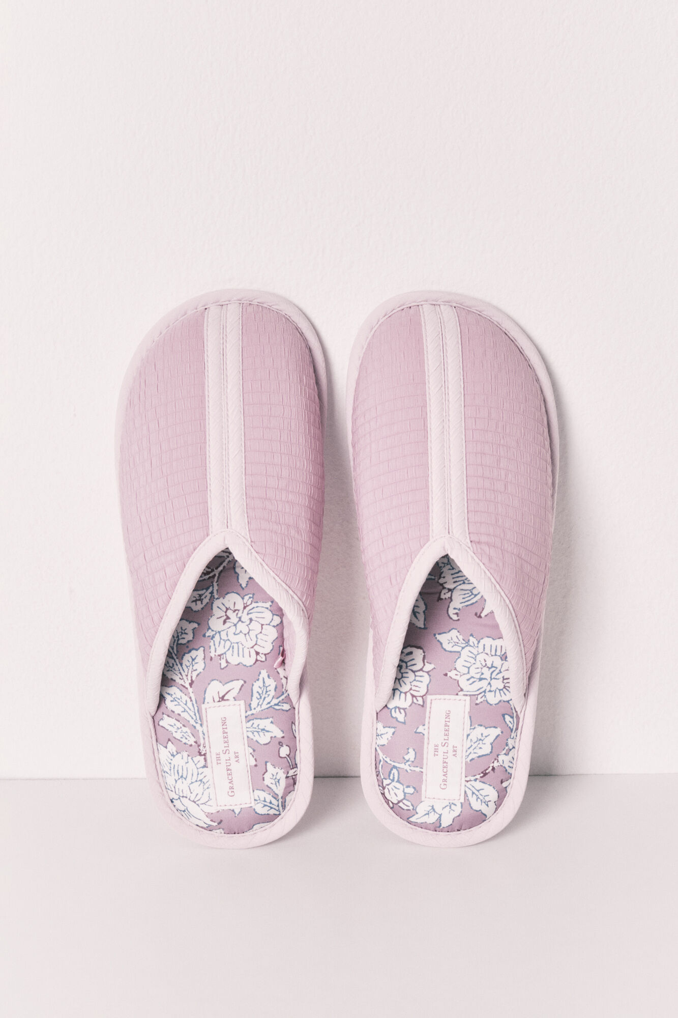 Women'secret Pantuflas estampadas granate