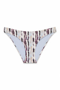 Women'secret Panty de bikini cl&aacute;sica estampado Tie Dye marr&oacute;n