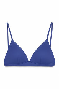 Women'secret Top bikini triangular copa fija azul