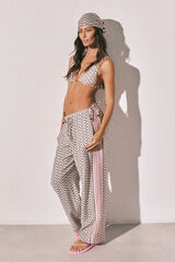 Women'secret Pantal&oacute;n largo estampado geom&eacute;trico estampado