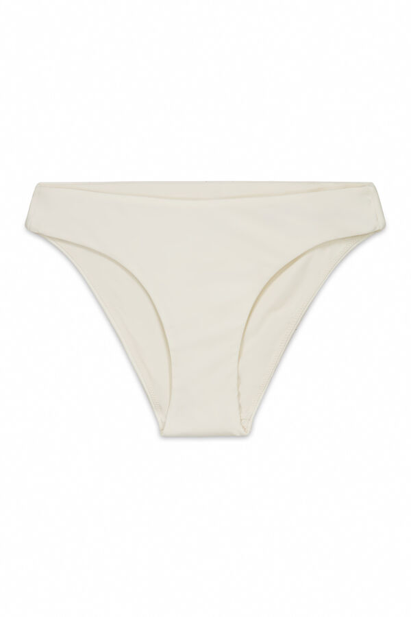 Women'secret Panty de bikini cl&aacute;sica blanca marfil